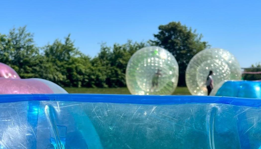 Bubble Soccer im Einsatz