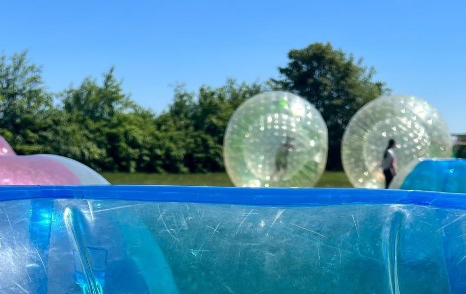 Bubble Soccer im Einsatz
